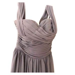 Charcoal bridesmaid or prom gown